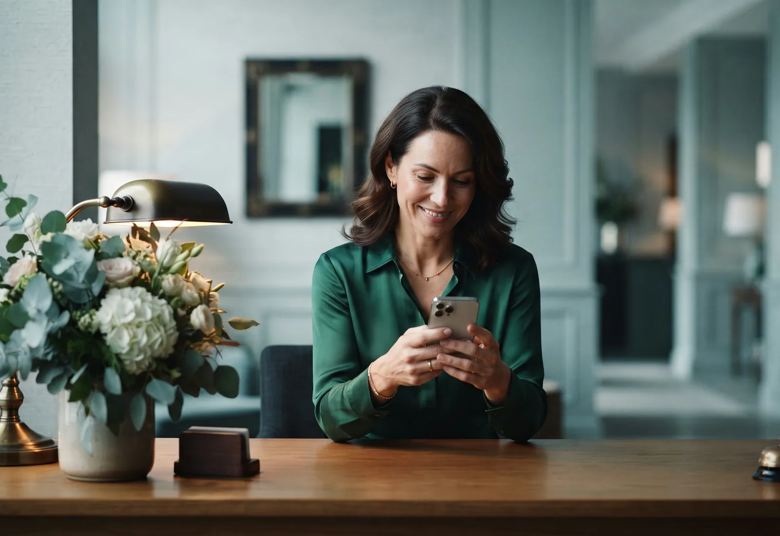 A hotel owner relieved to see her website is back online