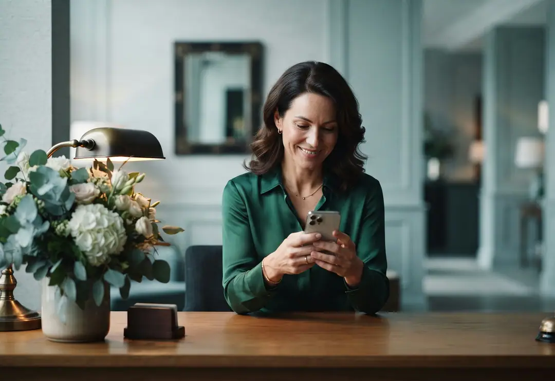 A hotel owner relieved to see her website is back online